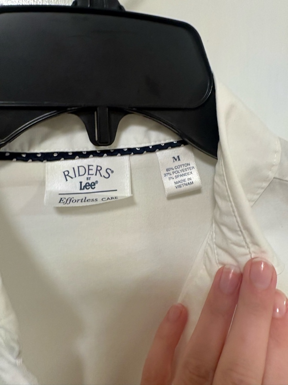 Lee Riders White Collared Button-Up Shirt - Picture 2 of 3